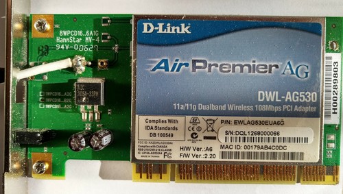 Dlink dwl ag530 pci wlan - dwl-ag530,