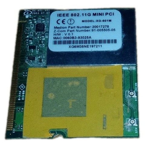 Medion 601m wifi wlan - xg-601m, karte